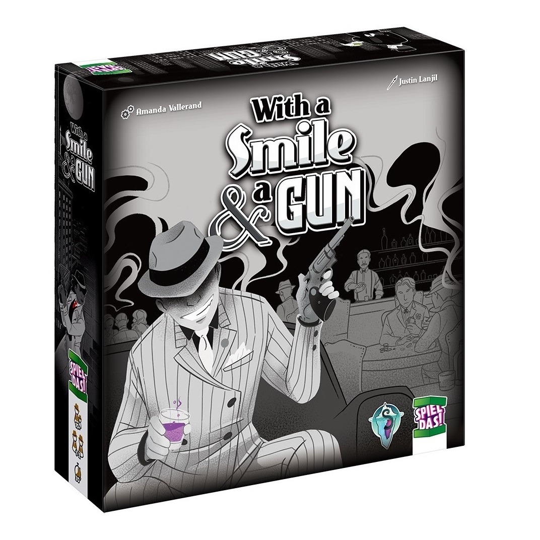 Spielbox Cover "With a Smile & a Gun"